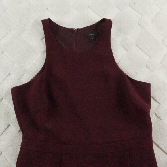 J Crew Dress Womens 10 Cocktail Tank Racerback Lined Red - Picture 2 of 11